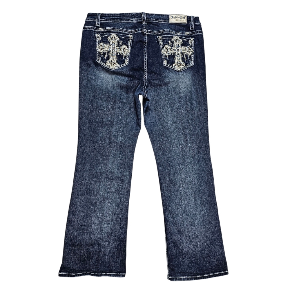 Grace in LA Women's‎ Blue Boot Cut Jeans